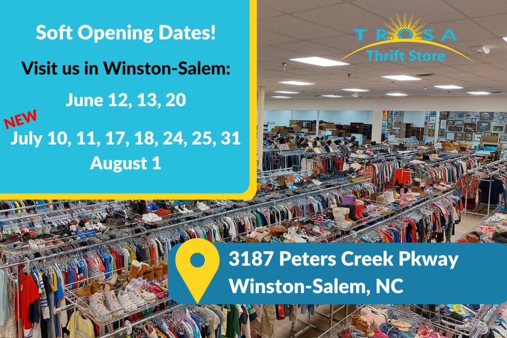 TROSA Thrift Store WinstonSalem Soft Opening TROSA